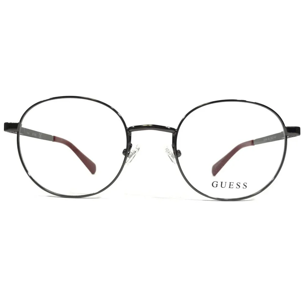 Guess Eyeglasses Frames GU1969 006 Grey Round Full Wire Rim 50-21-145
